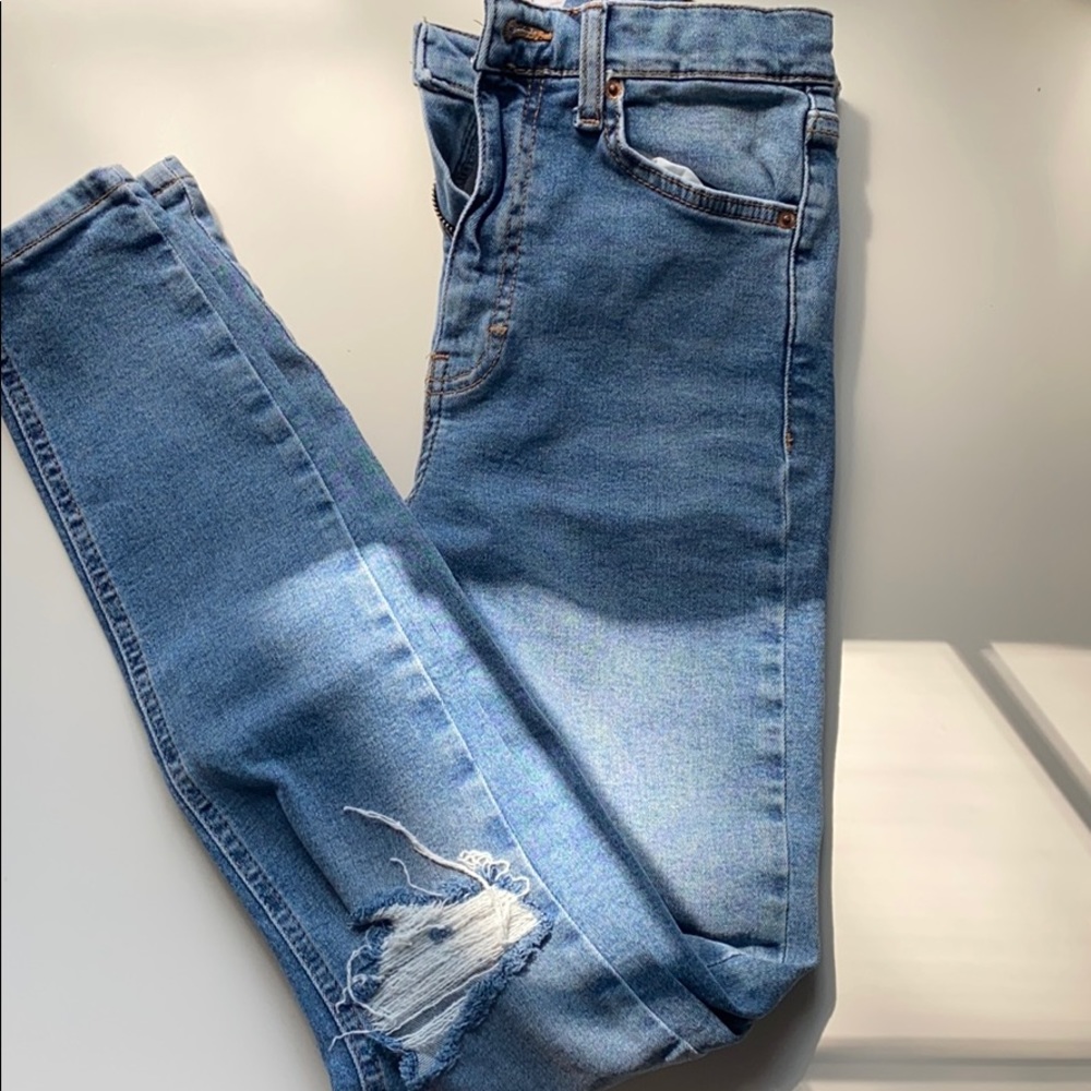 Top shop blue jamie jeans high waisted